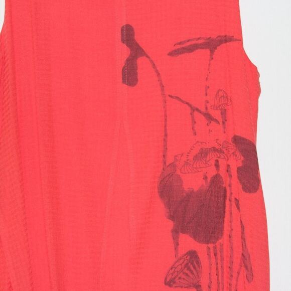 Redish Pink Mini Flowy Dress Size 10 Large - Picture 2 of 4